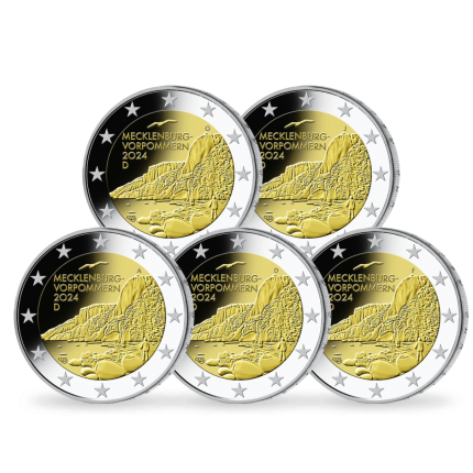 2 euros Alemania 2024 – Mecklemburgo-Pomerania Occidental (ADFGJ)