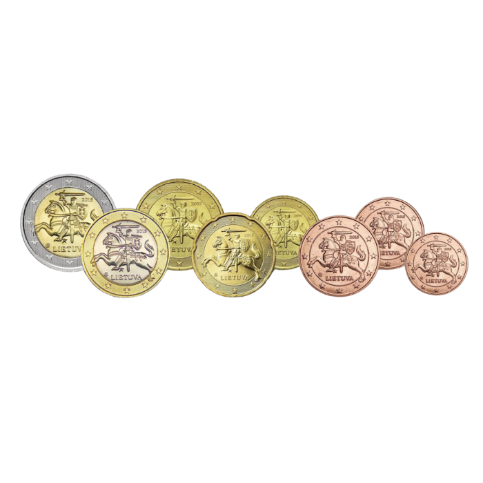 Pankkisarja eurokolikoita Liettua 2024 BU - Image 3