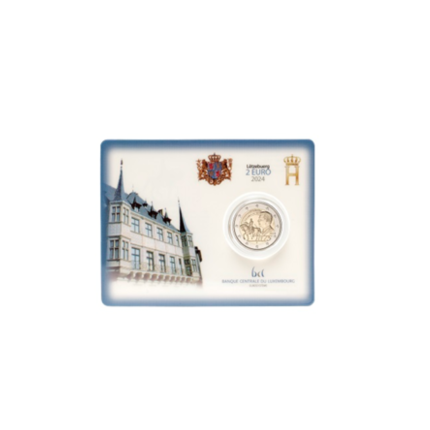 2 евро Люксембург 2024 – 175-летие смерти Виллема II BU (Royal Dutch Mint mintmark)