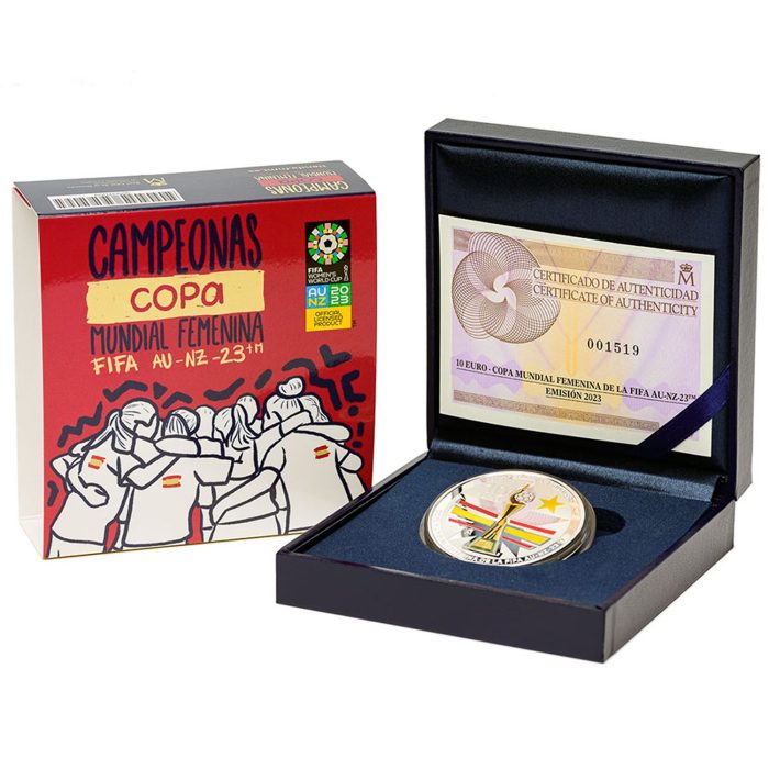 Värviline hõbemünt €10 Hispaania 2023 – Naiste jalgpalli MM - Image 3