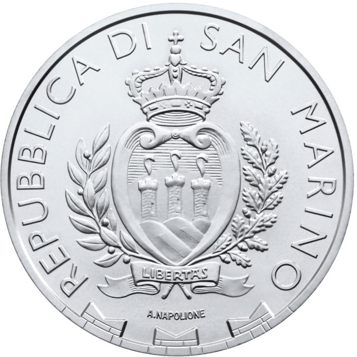 Moneta Argento 5€ San Marino 2024 – Falco Pellegrino - immagine 2