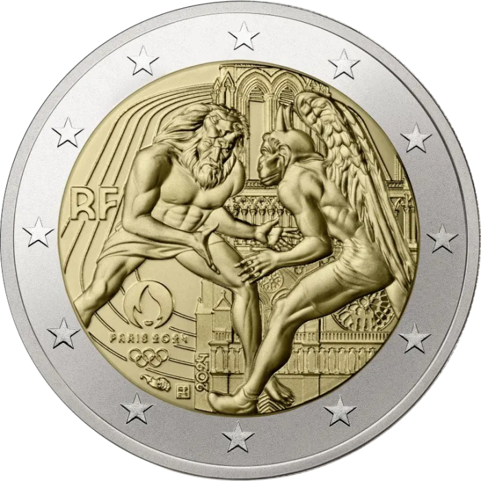 2 eurot Prantsusmaa 2024 – Olümpiamängud Pariis 2024 (5 värvi – BU) - Image 3