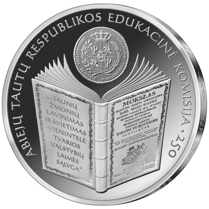Moneda de plata 10€ Lituania 2023 – Comisión Educativa de la Commonwealth Polaco-Lituana - Imagen 2