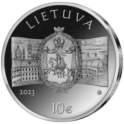 Серебряная монета €10 Литва 2023 – Эдукационная комиссия Речи Посполитой