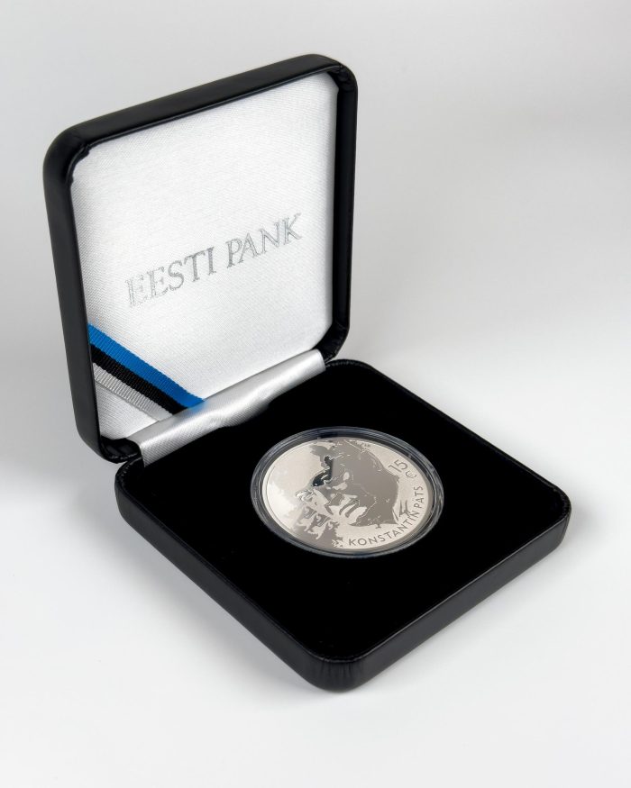 Moneda de plata 15 euros Estonia 2024 – Konstantin Päts - Imagen 3