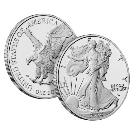 Серебряная монета $1 США 2024 – Американский орел