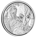 Moneda plata 5 cedi Ghana 2023 – Alien