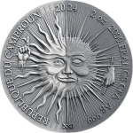 Gilded silver coin 2000 Francs Cameroon 2024 – Dual Essence: Werewolf - Image 2