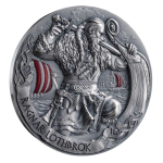 Silver coin 2000 francs Cameroon 2024 – The Way to Valhalla: Ragnar Lothbrok