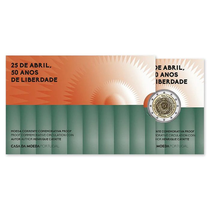 2 eurot Portugal 2024 – Nelgi revolutsiooni 50. aastapäev Proof - Image 1