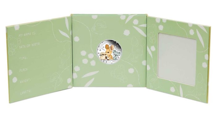 Moneda de plata coloreada $0.50 Australia 2024 – Recién Nacido - Imagen 2