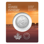Moneta d'argento da $5 Canada 2024 – Maestosi orsi polari - immagine 2