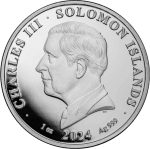 Moneda de plata $3.14 Islas Salomón 2024 - Pi - Imagen 2