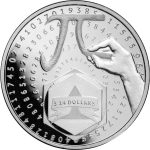 Moneda de plata $3.14 Islas Salomón 2024 - Pi