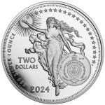 Moneda de plata $2 Niue 2024 - William Shakespeare - Imagen 2