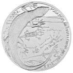 Hopeakolikko €4 Kroatia 2024 – Musta lisko - Image 2