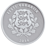 Серебряная монета 10 евро Эстония 2014 — Композитор Мийна Хярма — изображение 2