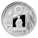 Moneda de plata 5 euros Letonia 2024 – Across the Times