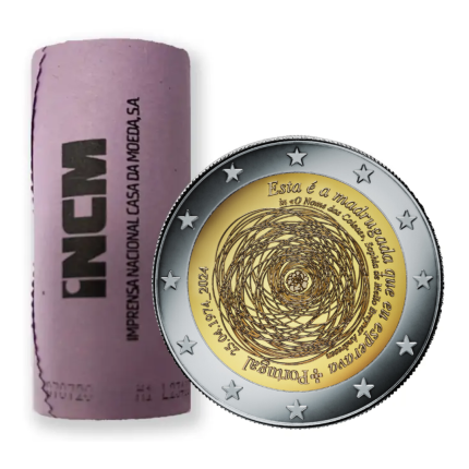 Rollo 2 euros Portugal 2024 – 50º aniversario de la Revolución de los Claveles