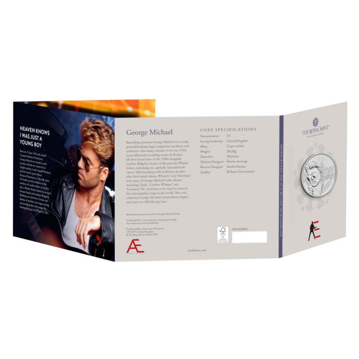 5 sterline nel Regno Unito 2024 – George Michael - immagine 5