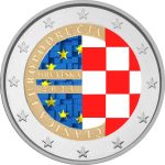 Цветная монета 2 евро Хорватия 2023 - Введение евро