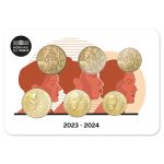 Набор из 6 монет Франция - Новый и старый дизайн 2023/2024 BU