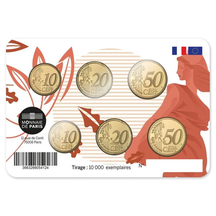 6 kolikon setti Ranska - Uusi ja vanha design 2023/2024 BU - Image 2