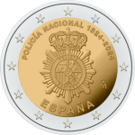 2 euro Spain 2024 – National Police Proof - Image 2
