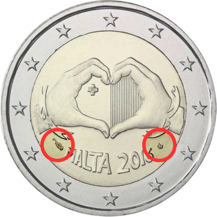 2 eurot 2016 Malta – Solidaarsus armastuse kaudu (Monnaie de Paris mintmark) - Image 1