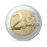 Цветная монета 2 евро Франция 2024 — Олимпийские и Паралимпийские игры в Париже Proof — изображение 4