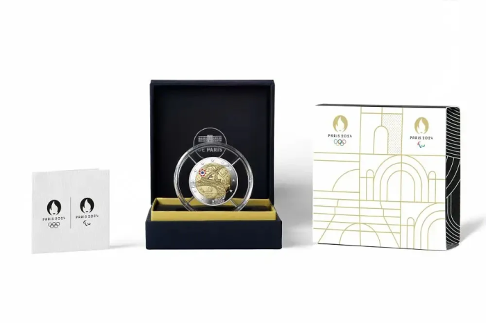 Moneda de color 2 euros Francia 2024 – Juegos Olímpicos y Paralímpicos de París Proof - Imagen 2