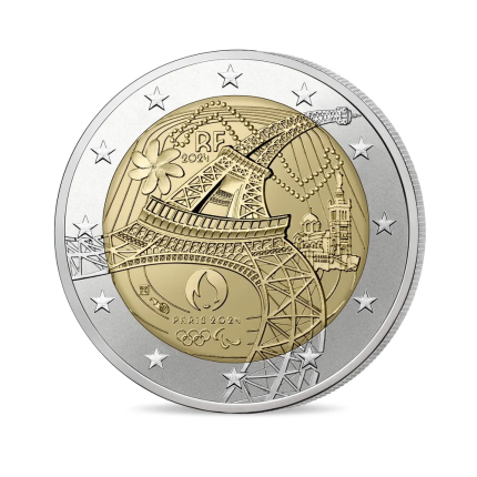 2 eurot Prantsusmaa 2024 – Olümpia- ja paraolümpiamängud Pariisis