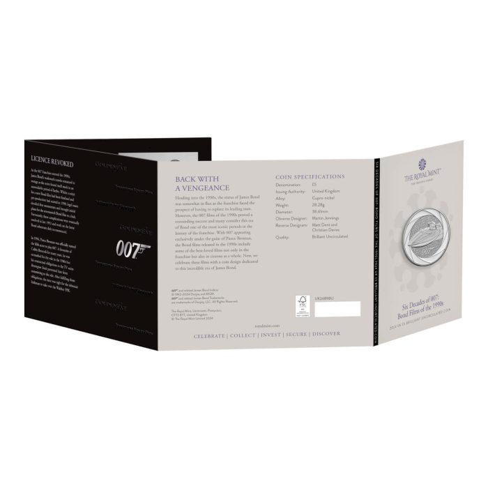 £5 Reino Unido 2024 – Seis décadas de 007: las películas de Bond de los años 90 - Imagen 5