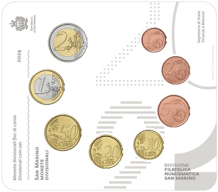 Serie di monete in euro San Marino 2024 BU - immagine 3