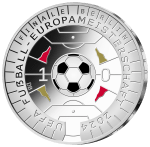 Серебряная монета €11 Германия 2024 – Чемпионат Европы по футболу 2024