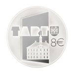 Moneta in argento €8 Estonia 2024 – Città anseatica di Tartu
