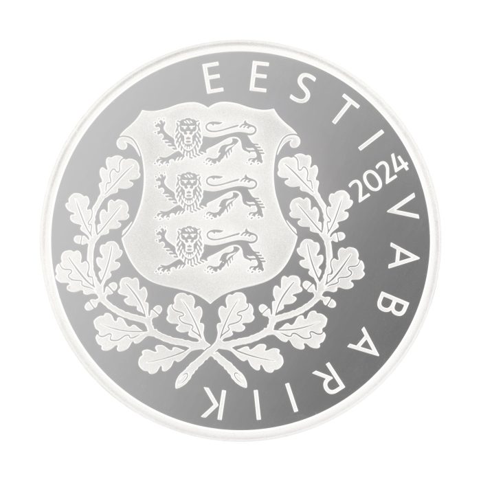 Moneta in argento €8 Estonia 2024 – Città anseatica di Tartu - immagine 2