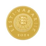Золотая монета €25 Эстония 2024 – Ганзейский город Тарту — изображение 2