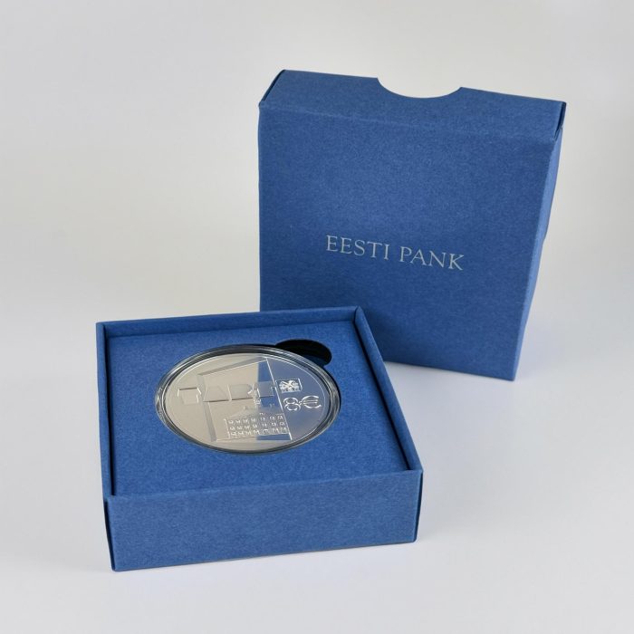 Moneta in argento €8 Estonia 2024 – Città anseatica di Tartu - immagine 3