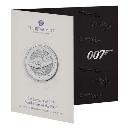 5 фунтов Великобритания 2024 – Шесть десятилетий агента 007: фильмы о Бонде 2000-х годов