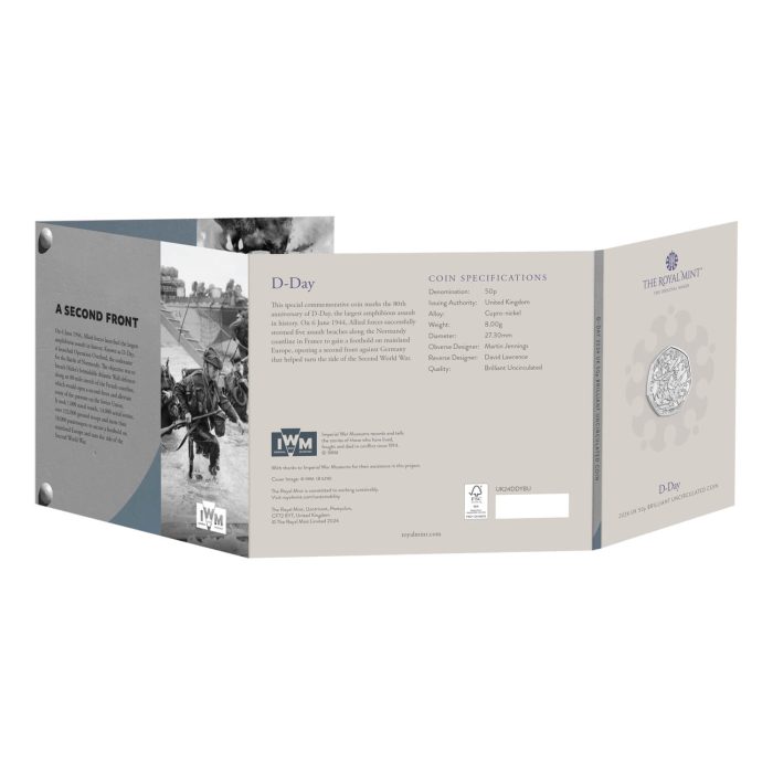 50 pence UK 2024 - D-Day - Image 5