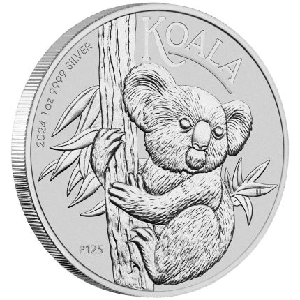 Серебряная монета $1 Австралия 2024 — Коала