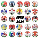 Monete colorate 2 euro 2024 - Collezione Campionato Europeo di Calcio