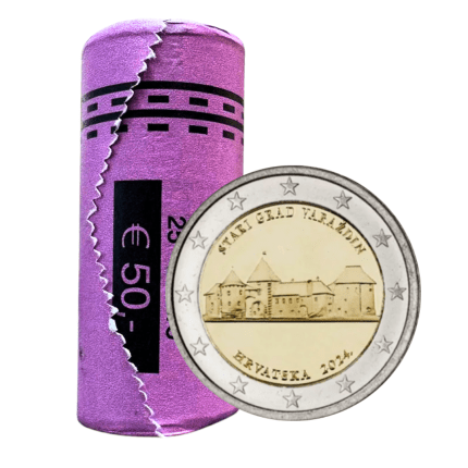 Rotolo da 2 euro Croazia 2024 - centro storico Varazdin