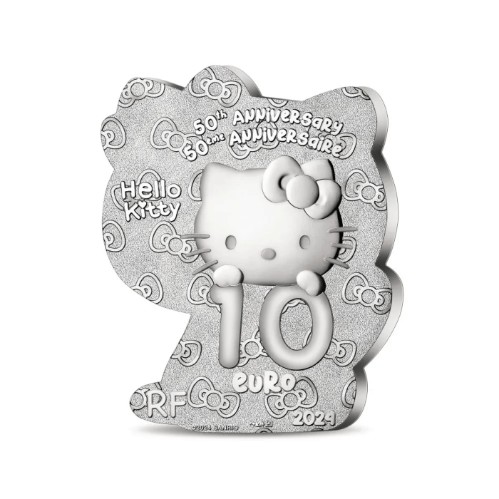 Moneda de plata €10 Francia 2024 – Hello Kitty - Imagen 2