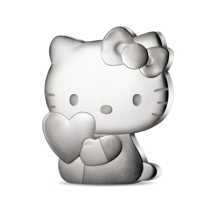 Серебряная монета €10 Франция 2024 – Hello Kitty
