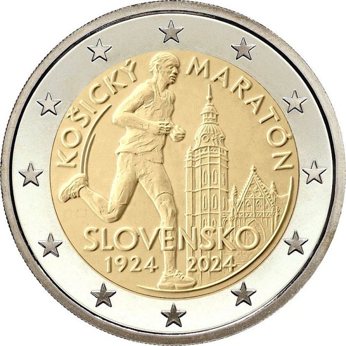 2-euro-Slovakia-2024 2 eurot Slovakkia 2024 – Košice maraton - Image 1