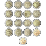5 полных коллеций общеевропейских выпусков 2 евро 2007-2022 — изображение 5