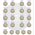 5 полных коллеций общеевропейских выпусков 2 евро 2007-2022 — изображение 7