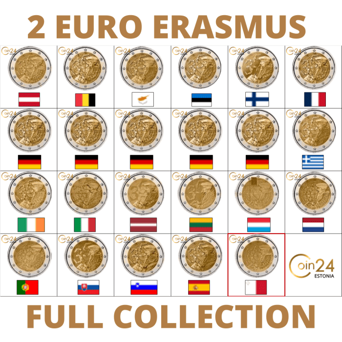 5 colecciones completas de emisiones paneuropeas 2 euros 2007-2022 - Imagen 9